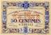 Billet de la Chambre de Commerce d'Evreux - 50 centimes - délibération du 11 janvier 1917
