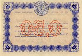 Billet de la Chambre de Commerce d'Evreux - 50 centimes - délibération du 6 mai 1916
