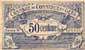 Billet de la Chambre de Commerce du Gers - 50 centimes - d�lib�ration du 26 mars 1920