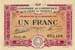 Billet de la Chambre de Commerce de Gray & Vesoul - 1 franc - d�lib�ration du 30 novembre 1920 - s�rie 59