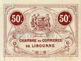 Billet de la Chambre de Commerce de Libourne - 50 centimes - d�lib�ration du 12 mai 1917 - 4�me s�rie