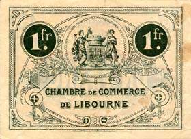 Billet de la Chambre de Commerce de Libourne - 1 franc - d�lib�ration du 12 mars 1920 - 6�me s�rie