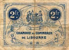 Billet de la Chambre de Commerce de Libourne - 2 francs - d�lib�ration du 23 septembre 1920 - 7�me s�rie