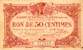 Billet de la Chambre de Commerce de Lorient (Morbihan) - 50 centimes - émission du 3 septembre 1915 - sans filigrane - chiffres rouges au verso