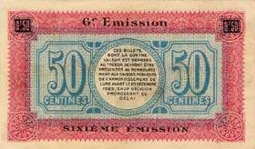 Billet de la Chambre de Commerce de Lure - 50 centimes - d�lib�ration du 23 d�cembre 1920