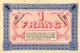 Billet de la Chambre de Commerce de Lure - 1 franc - d�lib�ration du 16 d�cembre 1919