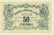 Billet de la Chambre de Commerce du Mans - 50 centimes - 2�me s�rie - 1er mars 1917 - avec timbre sec
