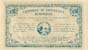 Billet de la Chambre de Commerce de Marseille - 50 centimes - d�lib�rations du 12 ao�t 1914 - s�rie en chiffres + R