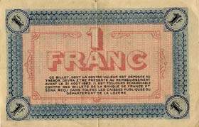 Billet de la Chambre de Commerce de Mende - 1 franc - d�lib�ration du 30 juillet 1918