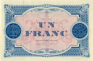 Billet de la Chambre de Commerce de Mont-de-Marsan - 1 franc - d�lib�ration du 23 novembre 1917 - s�rie 97 - n� 5,805