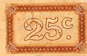 Billet de la Chambre de Commerce de Nancy - 25 centimes - sans date - imprimerie Berger-Levrault - filigrane Abeilles