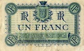 Billet de la Chambre de Commerce de Narbonne - 1 franc - d�lib�ration du 2 octobre 1919 - s�rie M