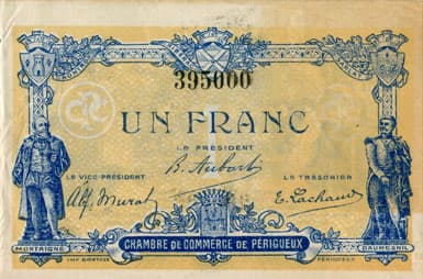 Billet de la Chambre de Commerce de P�rigueux - 1 franc - 30 juin 1920 - n� 395000