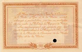 Billet de la Chambre de Commerce de La Roche-sur-Yon & de la Vend�e - 50 centimes - �mission de 1915 - sp�cimen s�rie D