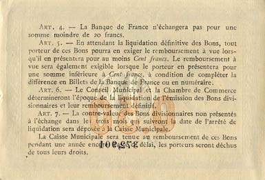 Billet de la Ville de Rouen - Chambre de Commerce de Rouen - 50 centimes - sans date - n�372901