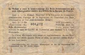 Billet de la Ville de Rouen - Chambre de Commerce de Rouen - 1 franc - 1922
