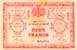 Billet de la Ville de Rouen - Chambre de Commerce de Rouen - 2 francs - 1917 - Emission de remplacement - signature coupée - n°000,014