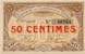 Billet de la Chambre de Commerce de Sens - 50 centimes - délibération du 7 mars 1916 - 2ème émission