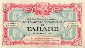 Billet de la Chambre de Commerce de Tarare - 50 centimes - 22 janvier 1916 - s�rie C.024