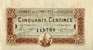 Billet de la Chambre de Commerce de Toulouse - 50 centimes - délibération du 20 juin 1917 - série 2