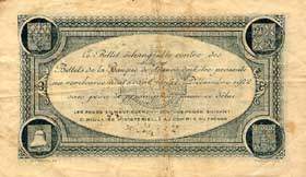 Billet de la Chambre de Commerce de Toulouse - 1 franc - délibération du 20 juin 1917