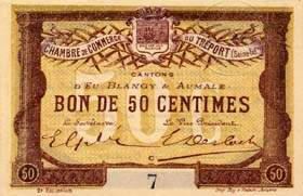 Billet de la Chambre de Commerce du Tr�port - 50 centimes - deuxi�me �mission