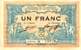 Billet de la Chambre de Commerce de Valence - 1 franc - 23 février 1915 - valeur en noir