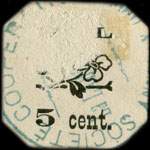 Annonay - Coopérative La Laborieuse - 5 centimes - dos