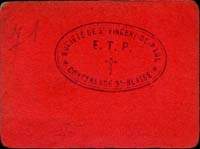 Bagneux - Soci�t� Saint-Vincent-de-Paul - Conf�rence Saint-Blaise - Bon pour 1 franc de pain - dos
