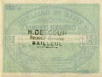 Bailleul - Ville de Bailleul - 50 centimes - dos