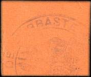 Bon de n�cessit� de la Commune de Barbaste - 5 centimes avec grand chiffre et point en bas du C - dos