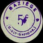 Bon de n�cessit� - Mairie de Bazi�ge - 5 centimes - dos