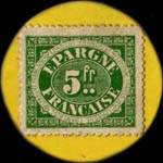 Bon de nécessité - Bordeaux - Epargne Française - 5 francs - Carton jaune - face