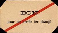 Bon de nécessité - Bordeaux - Schröder & Schÿler & Cie - Bon pour un cercle fer changé - face
