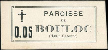 Bon de n�cessit� - Bouloc - Paroisse de Bouloc - 5 centimes