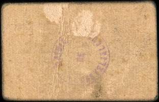 Bon de n�cessit� de 10 centimes - 15 mai 1916 - type avec petit 10 et petit DE dans le cachet au dos - exemplaire 2 - Union des Commer�ants de Casteljaloux (Lot-et-Garonne - d�partement 47)