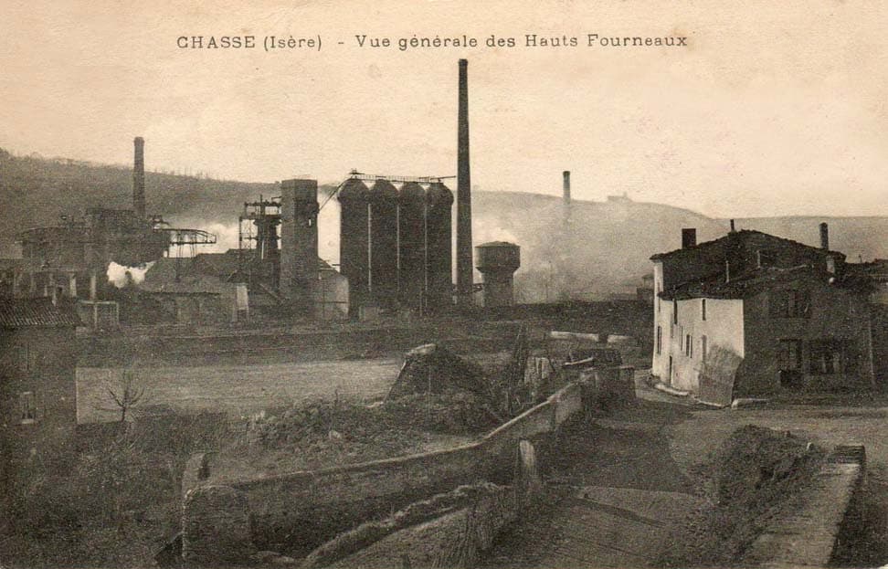 Chasse-sur-Rh�ne (Is�re - 38) - Vue g�n�rale des Hauts-Fourneaux