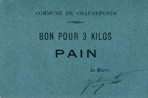 Bon pour 3 kilos - Pain - Commune de Chaudefonds - face
