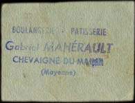 Bon pour 3 Kilos - Boulangerie Gabriel Mah�rault - Chevaign�-du-Maine (Mayenne - 53) - dos