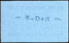 Bon de n�cessit� de 10 centimes - 20 Mars 1916 - Union des Commer�ants de Clairac (Lot-et-Garonne - 47) - dos