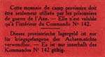 Bon de 2 francs - Commando 142 - Etabts A.Olier - Clermont-Ferrand - dos