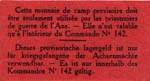 Bon de 10 francs - Commando 142 - Etabts A.Olier - Clermont-Ferrand - dos