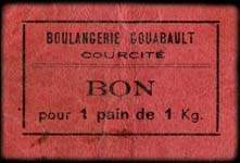 Bon pour 1 pain de 1 kg - Boulangerie Gouabault - Courcité (Mayenne - 53) - face