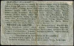 Bon de 50 centimes - 1�re s�rie - num�ro 048,762 de Douai et r�gion de Carvin - Emission Collective - dos