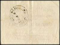 Bon de 50 centimes - s�rie A.3. de la Ville de Douai - Bons communaux, Emission de 1914 - dos