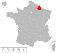 Emplacement du d�partement des Ardennes (08) en petit format