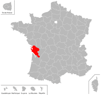 Emplacement du d�partement de Charente-Maritime (17) en petit format