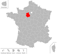 Emplacement du département de l'Eure-et-Loir (28) en petit format