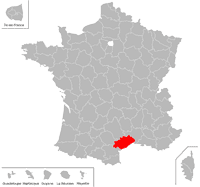 Emplacement du département de l'Hérault (34) en petit format