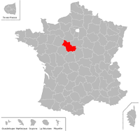 Emplacement du d�partement du Loir-et-Cher (41) en petit format